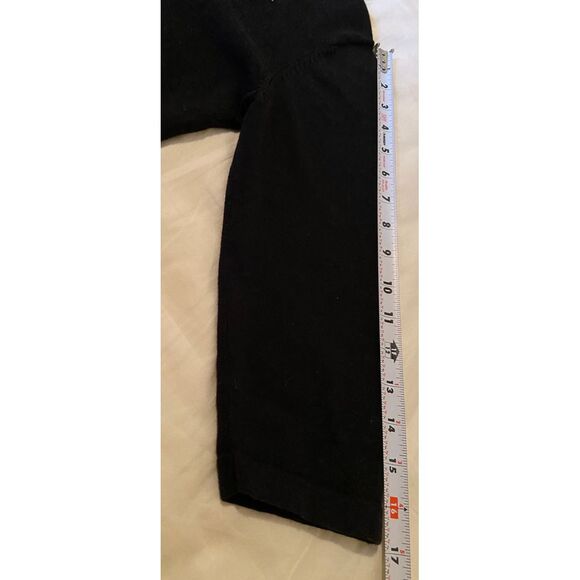 Vtg Jack B Quick Santa Christ Tree‎ Embroider Embellish Blk LP Knit Top  Sweater - Picture 10 of 10